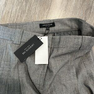 Lafayette 148 pleated plaid pants